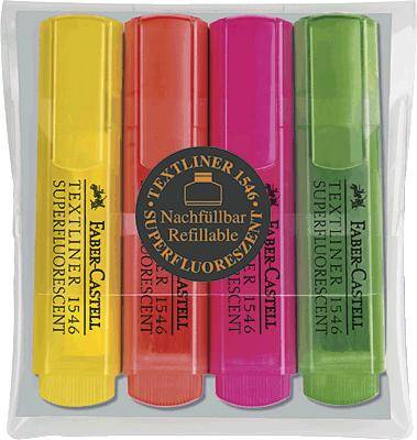 Textmarker TEXTLINER 1546 4er Etui/154604 sortiert