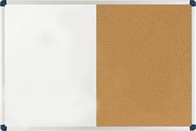 Nobo Kombi-Tafel/1901587 60x90cm weiss/braun Metall/Kork