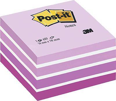 Post-it Haftnotizwürfel 2028P 76x45x76mm 450Blatt pastellpink
