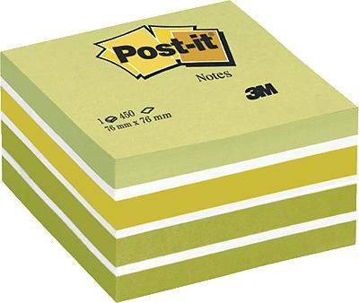 Post-it Haftnotizwürfel 2028G 76x45x76mm 450Blatt pastelgrün
