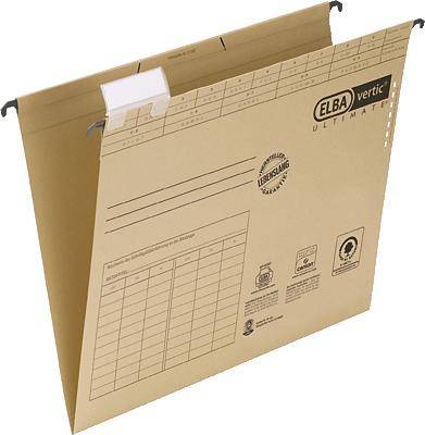 Elba Hängemappen vertic 1/85440 240x138x6mm natron (RC) 230 g/m² Inh.25