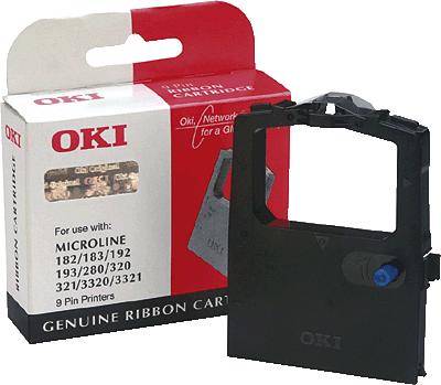 OKI - Schwarz - Farbband - für OKI ML280; Microline 182