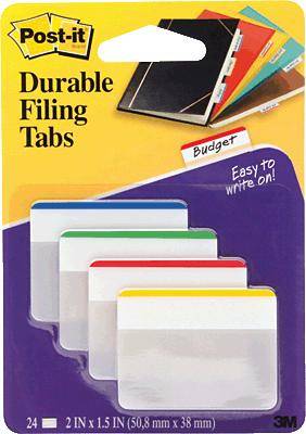 Post-it® Index Tabs Strong/686F1 sortiert flach Inh.24