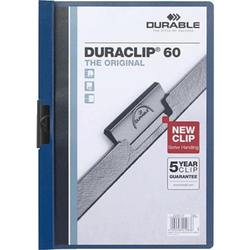 Durable Dossier relié DURACLIP 60 - 2209 220907 DIN A4 bleu foncé