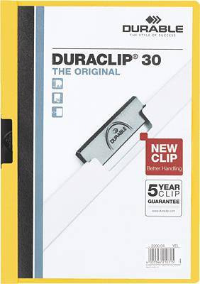 Durable Klemmmappe DURACLIP 30 220004 DIN A4 Gelb
