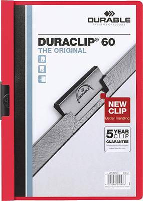 Durable Klemmmappe DURACLIP 60 DIN A4 Rot