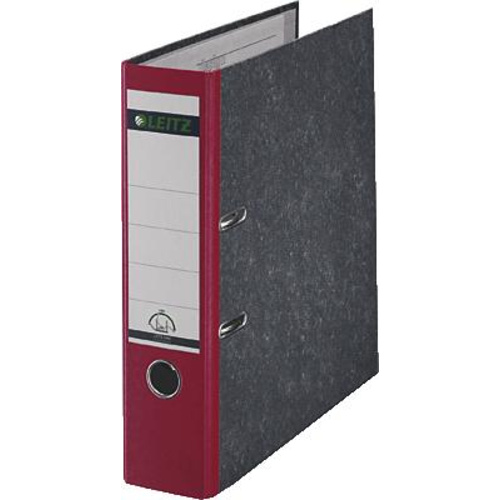 Leitz Folder 1080 A4 Spine width: 80 mm Red Paste paper 2 brackets 10805025
