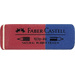 Faber-Castell 187040 Gomme rouge, bleu