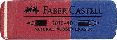 Faber-Castell 187040 Radierer Rot, Blau