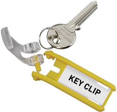 Durable Schlüsselanhänger 1957-04 Key Clip Gelb 6 St.