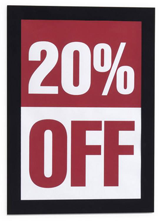 Durable 487101 DURAFRAME A5 - 4871 Info-Rahmen, selbstklebend DIN A5 Schwarz (B x H) 174mm x 236mm 2St.