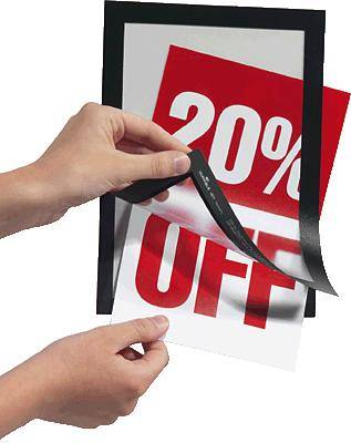 Durable 487101 DURAFRAME A5 - 4871 Info-Rahmen, selbstklebend DIN A5 Schwarz (B x H) 174mm x 236mm 2St.