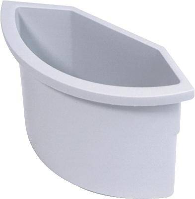 Helit H6106782 Papierkorb 2 l Lichtgrau 1 St.