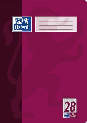 Oxford Schulheft Nr. 28 100050314 DIN A4 Rand li/re 16Bl. kariert