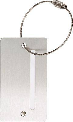 Alassio Kofferanhänger aus Aluminium/40503 ca. 7,8 x 4,5 x 0,3 mm silber 24 g