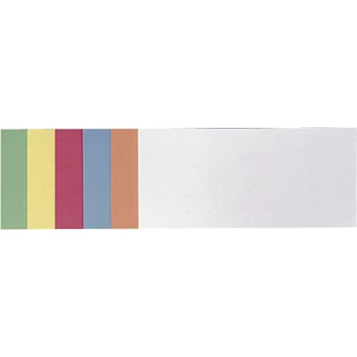 Franken Moderationskarte farbig sortiert rechteckig 9.5 cm x 20.5 cm 500 St./Pack. 500 St.