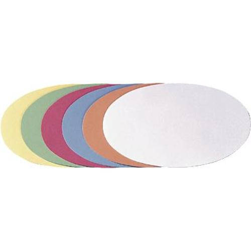 Franken Moderationskarte farbig sortiert oval 11 cm x 19 cm 500 St./Pack. 500 St.