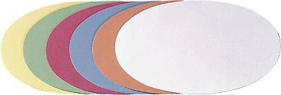 Franken Moderationskarte farbig sortiert oval 11 cm x 19 cm 500 St.