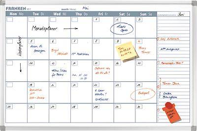 FRANKEN Office-Planer/VO-7 60x90cm 7-Tage Übersicht