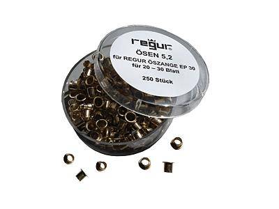 Regur® Ösen RÖ-52 Messing 20 - 30 Blatt Inh.250