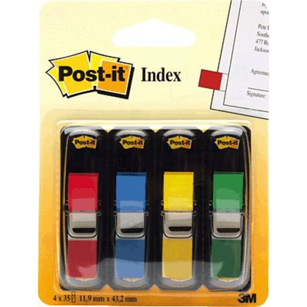 Post-it Marquage adhésif 7000144923 rouge, jaune, vert, bleu