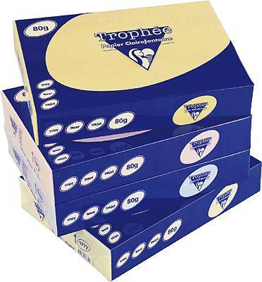 Kopierpapier Trophee A4 80g/qm VE=500 Blatt gelb