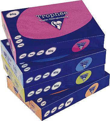 Kopierpapier Trophee A4 80g/qm VE=500 Blatt kirschrot