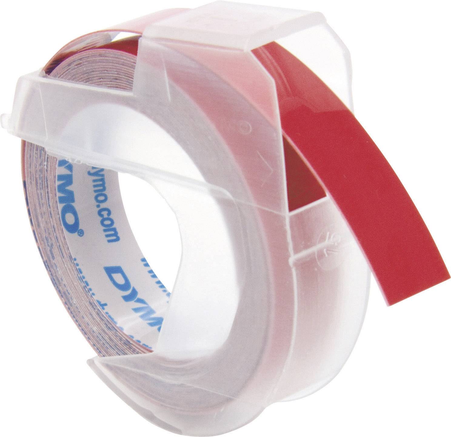DYMO 3D Vinyl Bandfarbe: Rot Schriftfarbe: Weiß 9 mm 3 m 520102