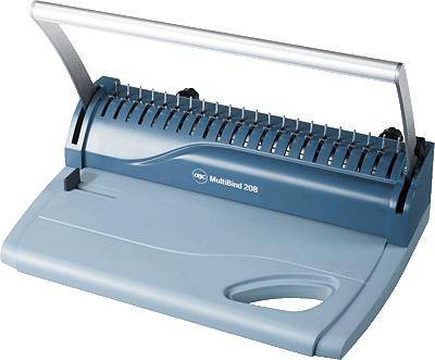 GBC Plastikbindemaschine MultiBind 208/4400110 26,4x40x14 cm graublau manuell