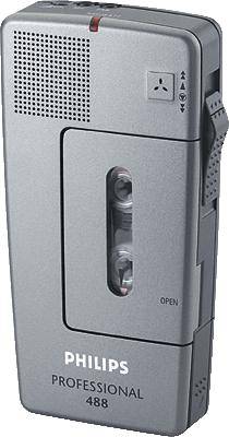 Philips Pocket Memo 488 Analoges Diktiergerät Silber