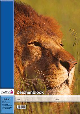 LANDRÉ Zeichenblöcke/390302004 DIN A3 100 g/qm Inh.20 Blatt