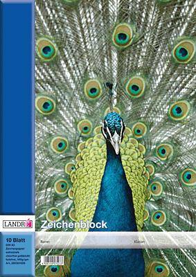LANDRÉ Zeichenblöcke/390301006 DIN A3 100 g/qm Inh.10 Blatt