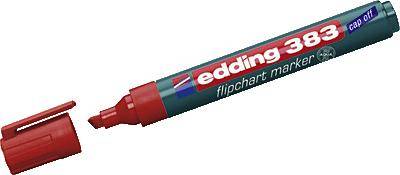 Edding 4-383002 Flipchartmarker 383 Keilspitze 1 - 5 mm Rot 1 St.