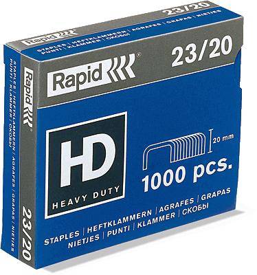 Rapid Heftklammer 23/20 supreme/20599805 23/15 verzinkt Heftklammern Inh.1.000