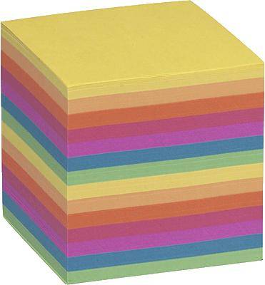 Folia Ersatzpapier für Zettelbox/9910-E-0 90x90x90 mm bunt