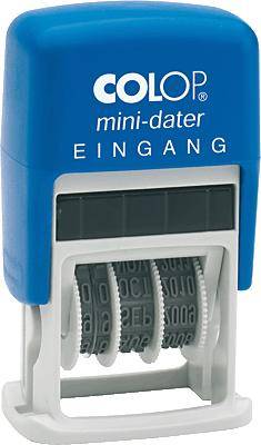 Colop MiniDater S 160/L1/S160/L1 5 x 25 mm, 4 mm Kissen rot/blau Eingang