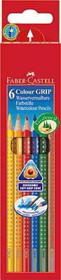 FABER-CASTELL COLOUR Grip 2001 Farbstifte/112406 sortiert Inh.6