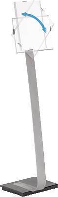 Durable 4812-23 Bodenaufsteller Silber (L x B x H) 280 mm x 30.2 cm x 118 cm DIN A4