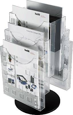 helit Prospekthalter A4/H6255702 A4 hoch glasklar