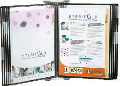 Tarifold Wandelement Technic mit 10 Sterifold Sichttafeln/414507 A4 schwarz