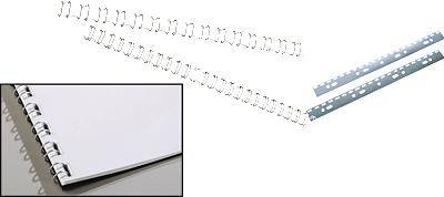 ibico Drahtbindrücken, 21 Ringe, 14mm weiß/IB165481 14 mm Inh.100