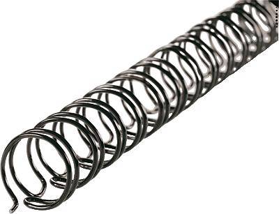 Drahtbinderücken 34 Ringe 14mm schwarz VE=100 Stück