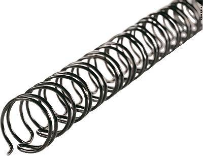 Drahtbinderücken 34 Ringe 12mm VE=100 Stück schwarz