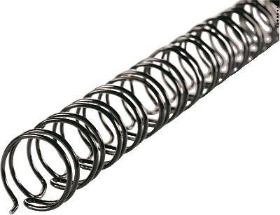 Drahtbinderücken 34 Ringe 10mm VE=100 Stück schwarz