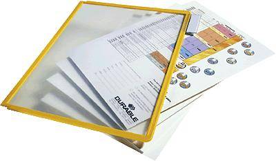 Durable Sichttafel Gelb DIN A4 Anzahl der mitgelieferten Sichttafeln 5