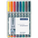 Staedtler Lumocolor® non-permanent pen 311 311 WP8 Universal-Marker Gelb, Orange, Rot, Lila, Blau, Grün, Braun, Schwarz 0.4 mm