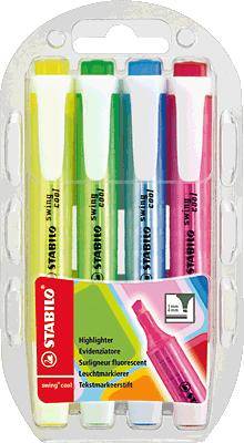 STABILO Textmarker swing cool sortiert 4 St./Pack.