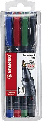STABILO OHPen universal Fein/842-4 0,7 mm sortiert Inh.4