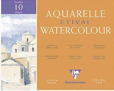 Etival Aquarellblock, fein/96570C 18x24cm 300g