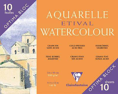 Etival Aquarellblock, fein/96571C 24x30cm 300g